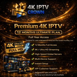 12 Months Ultimate Plan | Premium 4K IPTV